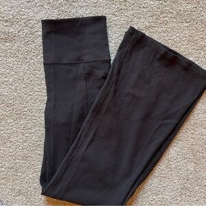 Athleta ribbed flare leggings